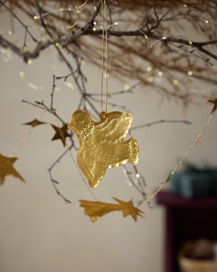9 décorations vintage pour sapin de Noël en composition métallique, fabriquées au Japon - France