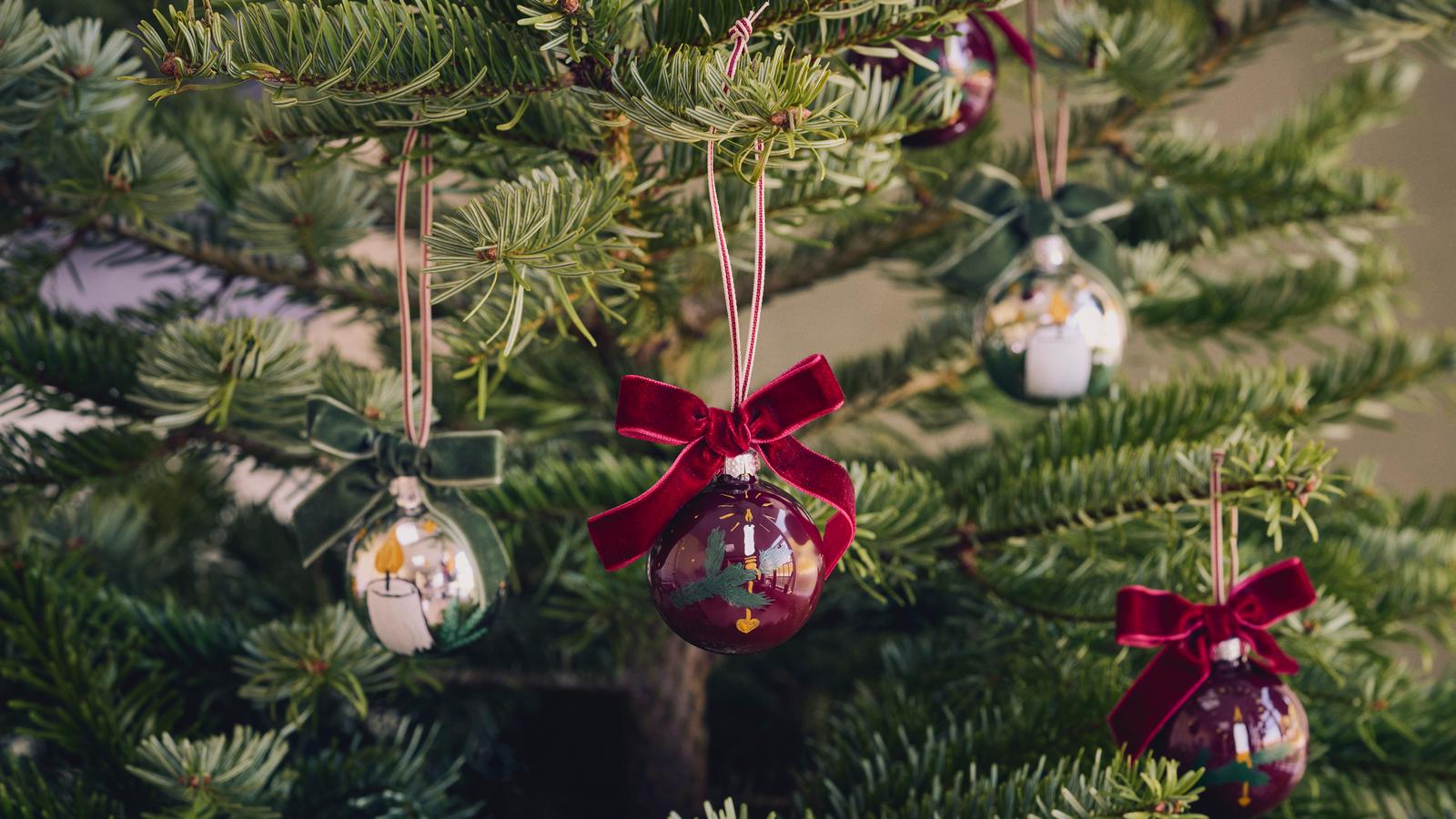 Lot De 6 Boules De Noël Calimero – Pagot – Déco Sapin Vintage
