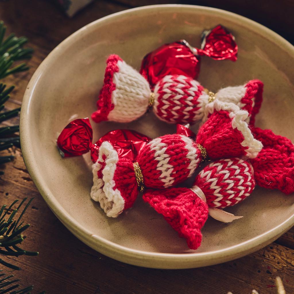 Kit à Tricoter Guirlande Sapin De Noël Par Crea - Neuf