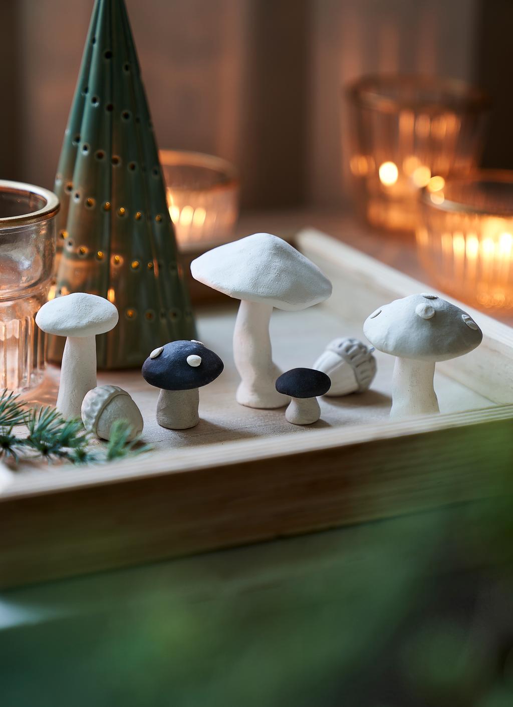Cheriswelry 23 Funghi In Legno Grezzo Naturale Non Verniciato, Per