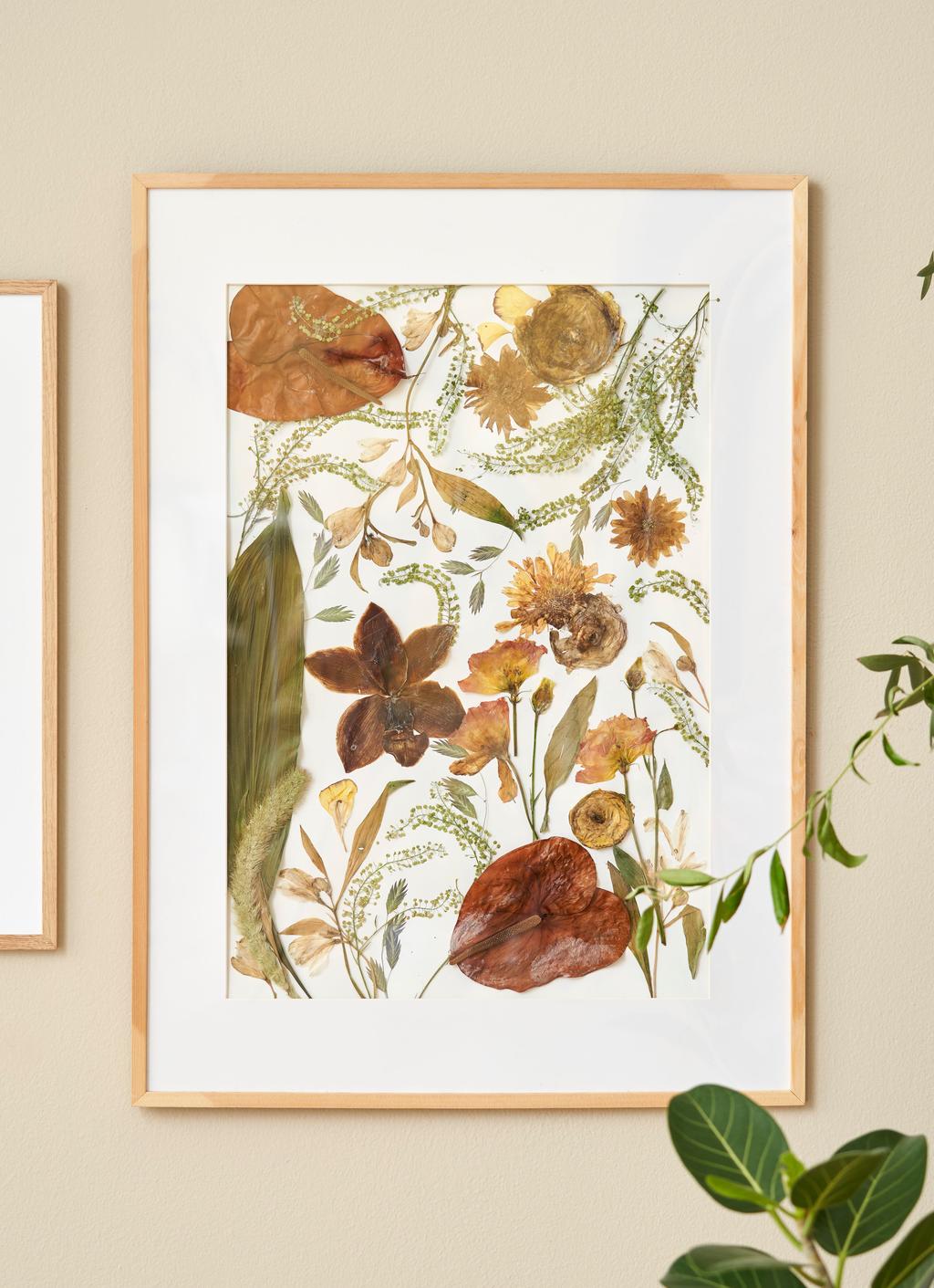 Trockenblumen im Rahmen | DIY-Projekten
