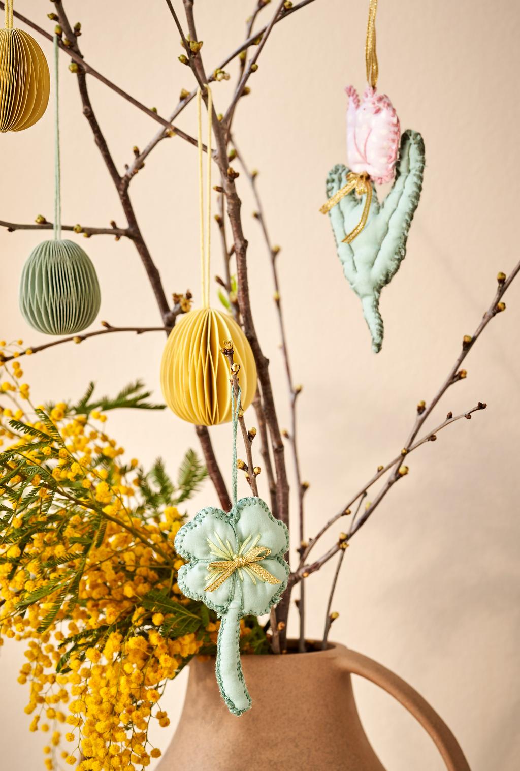 Osterzweige Knstlich 5 Zweige Dekorative Ostereier Schaumstoff - Bunte DIY  Ostern Deko Fr Zuhause Und Garten