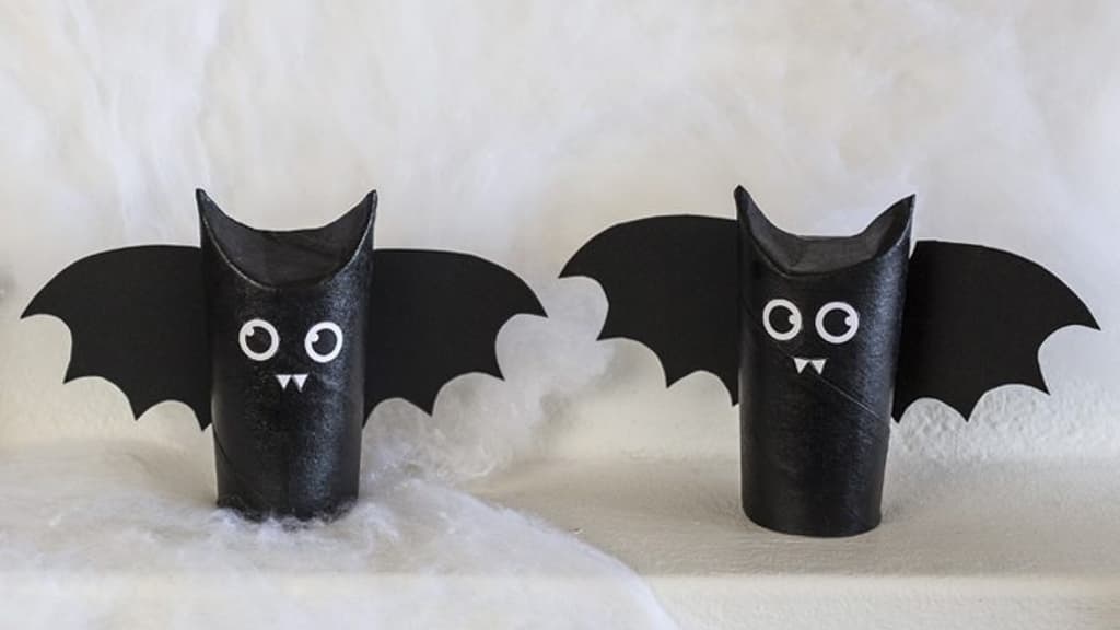 Kit Creativo Fai Da Te Per Bambini – Campanelli A Vento Di Halloween A Forma Di Pipistrello – 9 Lavoretti In Legno Da Colorare E Appendere