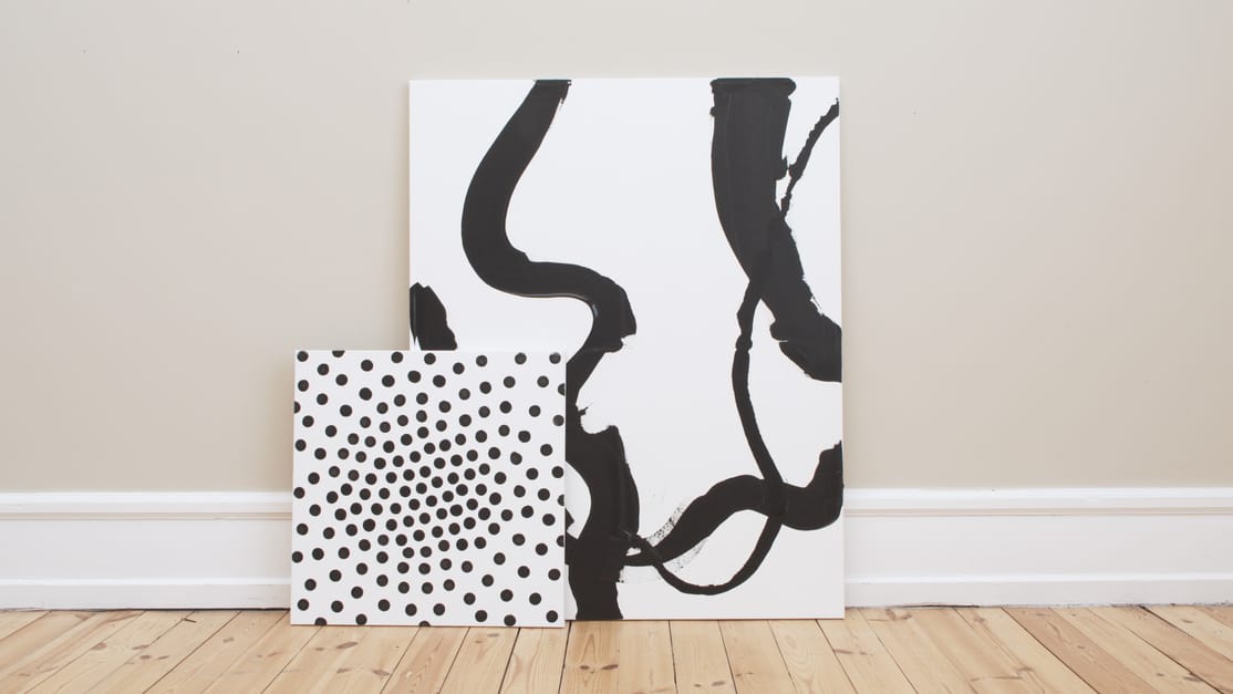 How to create abstract art for the wall | DIY-projects | Søstrene Grene